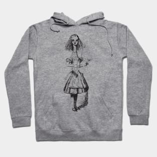 Alice in Wonderland | Alice Stretched Tall | Tall Alice | Vintage Alice | Hoodie